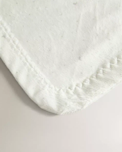 ZARA HOME ДЕТСКИЙ ФЛИСОВЫЙ ПЛЕД, ЭКРЮ