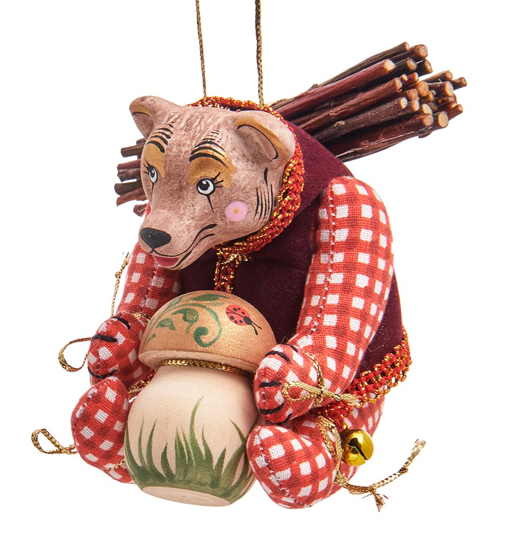 РусКукла RK-872/1 Кукла подвесная «Медвежонок-Лесовичок»