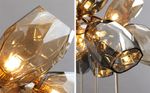 Люстра 8898P/AL gold/smoky
