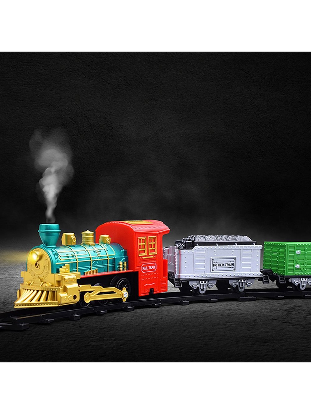 Игра Железная дорога локомотив с вагонами ретро (5818-1P)