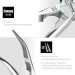 KRAFTOOL 200 мм, изогнутые тонкогубцы (22011-4-20)