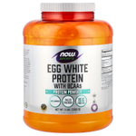 NOW Foods, Sports, протеиновый порошок из яичного белка с BCAA, без добавок, 2268 г (5 фунтов)