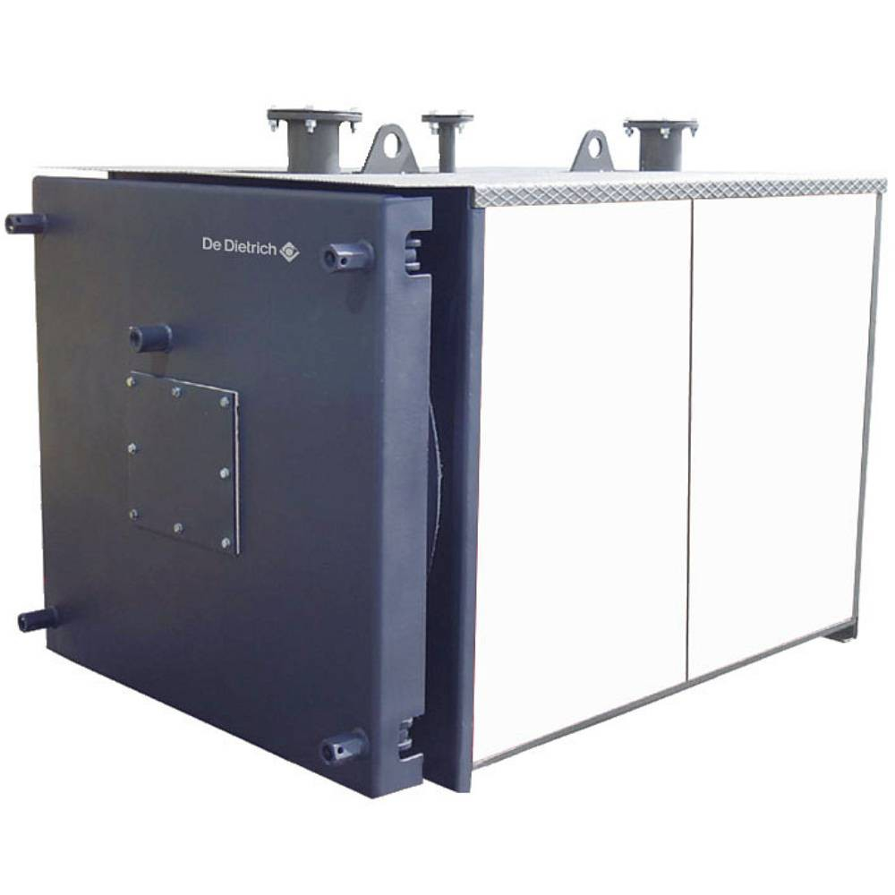 Котел стальной DE DIETRICH CABK 10 напольный, 1 конт., откр.кам.сгор. газ./диз, без обшив. и авт.