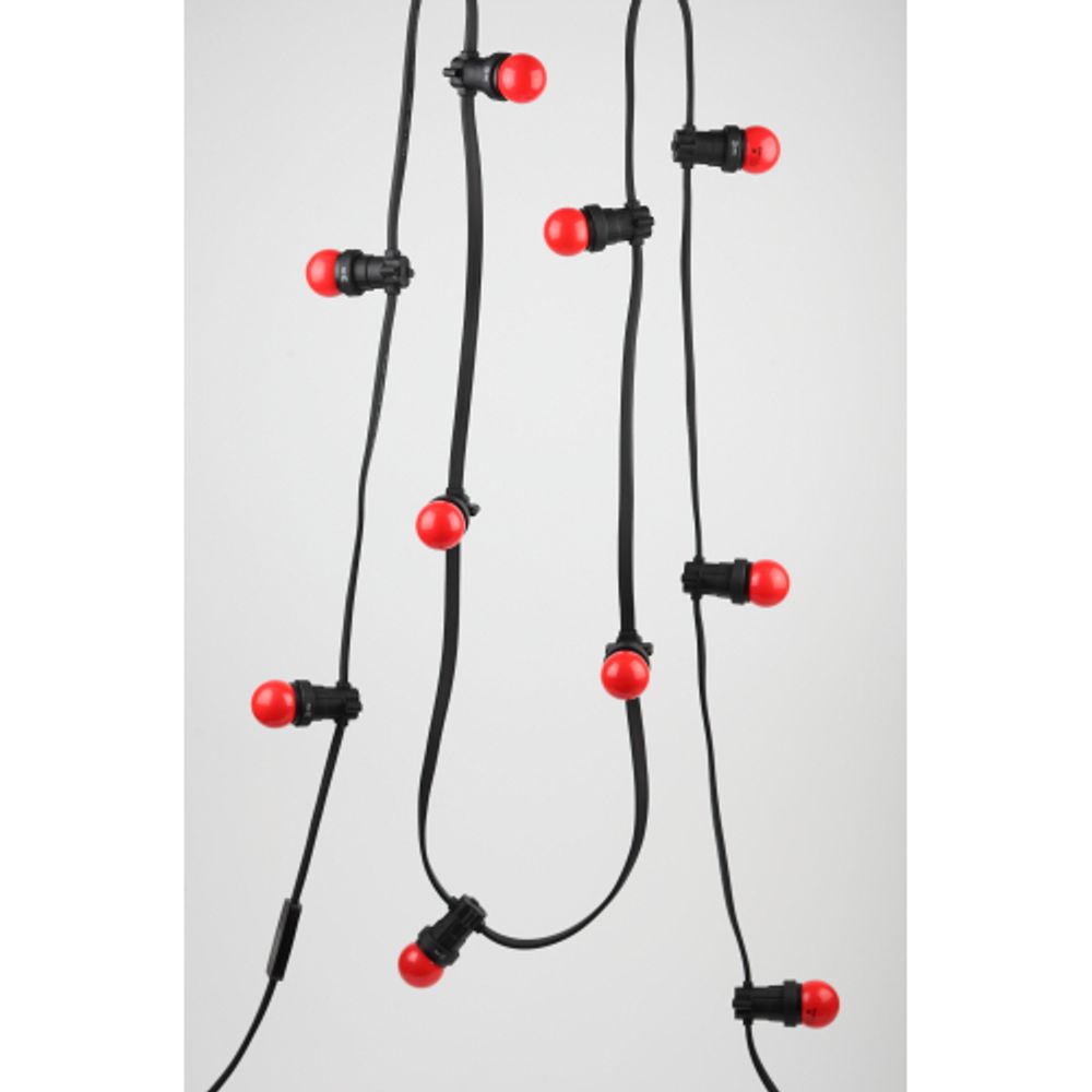 Лампа светодиодная ЭРА STD ERARL45-E27 1Вт шар красный для белт-лайт Е27