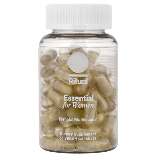Ritual, Essential для женщин, пренатальные мультивитамины, цитрусовый вкус, 60 веганских капсул