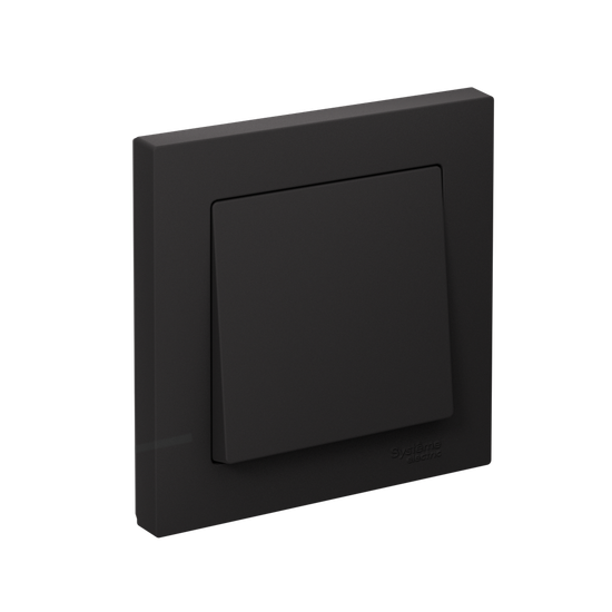 Выключатель 1-кл. СП AtlasDesign 10А IP20 (сх. 1) 10AX в сборе карбон SE ATN001012