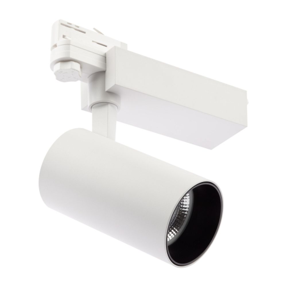 Трековый светильник трехфазный ЭРА SТR-30-36-40K-W30 узкий луч 4000K белый | Трехфазные трековые светильники