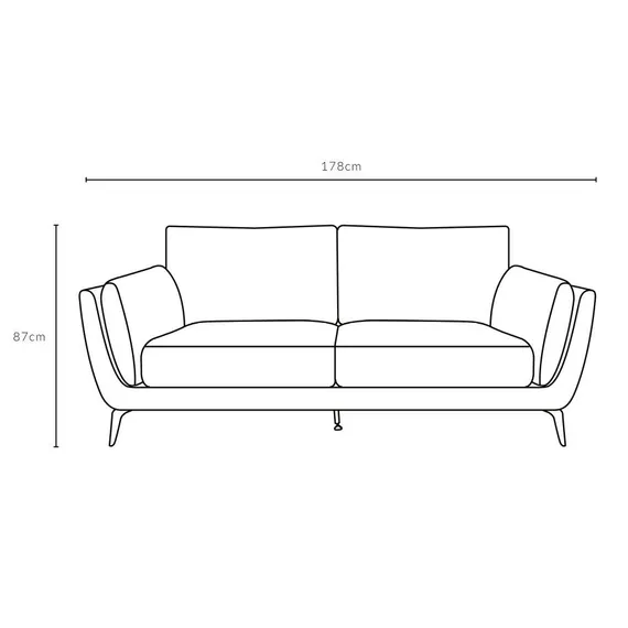 Двухместный диван Aster коралловый