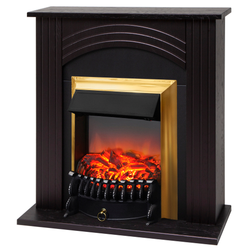 Каминокомплект Real Flame Hanna STD DN с очагом Fobos Lux Brass