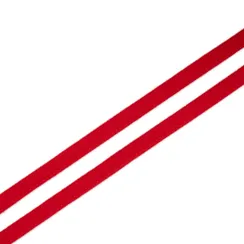 Ворсовая тесьма под каркасы красная