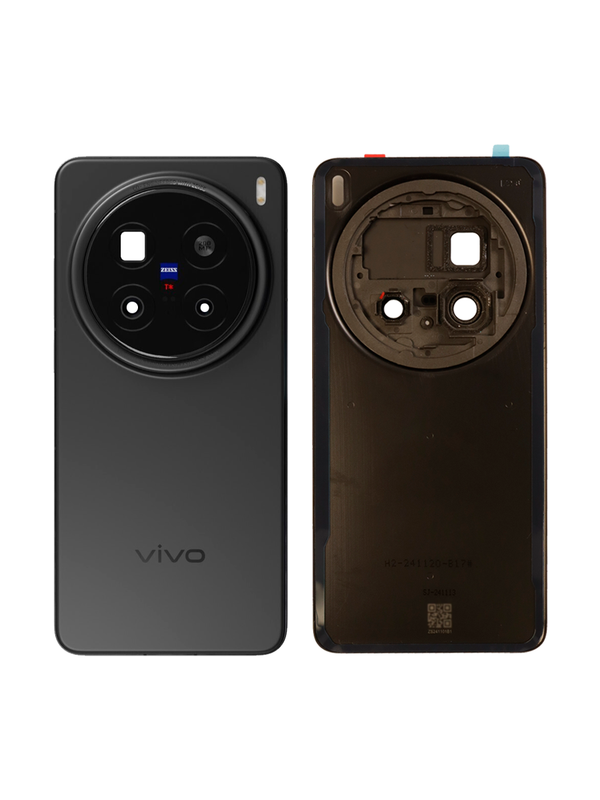 Задняя крышка для Vivo X200 Pro черная (Black) со стеклом камеры