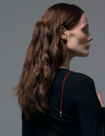 пирсинг точка с белым топазом