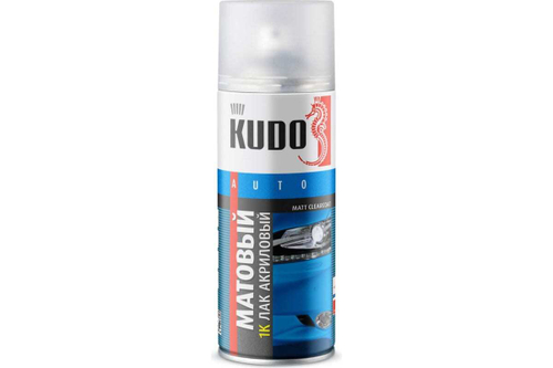 Лак автомобильный Kudo прозрачный глянцевый (520мл) аэрозоль