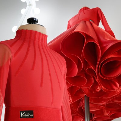 Amelia 9-21-01-B Платье для спортивных бальных танцев | Vasileva Dance