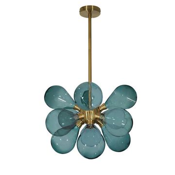 Люстра на штанге 12*G9 10130/12 Blue голубой Miracle LOFT IT