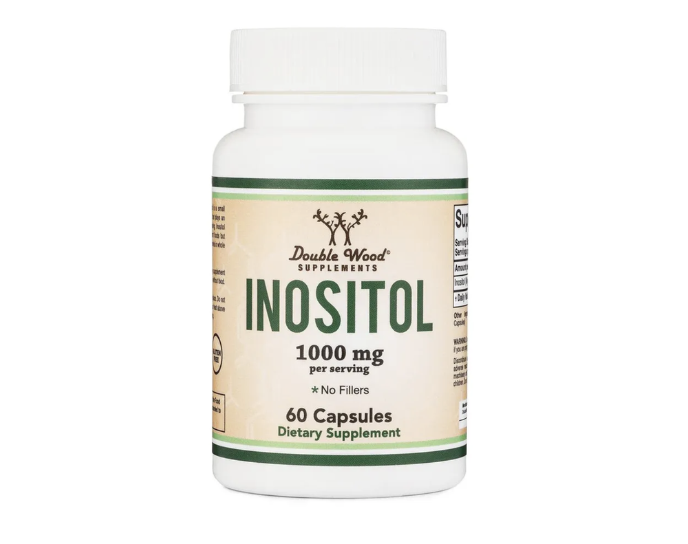 Double Wood Supplements - Inositol (myo-Inositol) - 60 x 1000 mg capsules