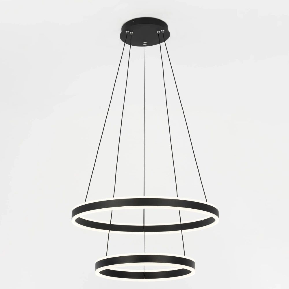 Citilux Дуэт CL719641 LED Люстра подвесная с пультом Чёрная