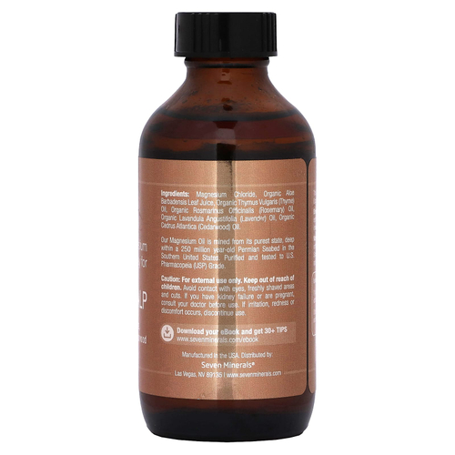 Seven Minerals, Спрей с магниевым маслом, 118 мл (4 жидк. унц.)