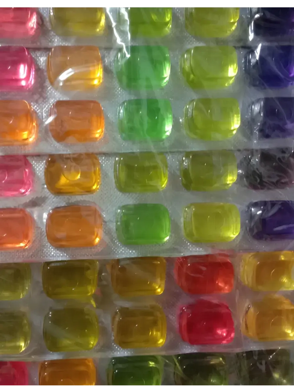 Азиатское желе в пластинах с фруктовыми вкусами 5 шт