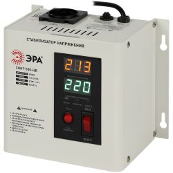 Стабилизатор напряжения ЭРА СННТ-500-ЦБ настенный ц.д. 140-260В/220/В 500ВА белый | Настенные