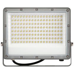 Прожектор светодиодный уличный ЭРА PRO LPR-063-0-65K-100 100Вт 6500K КСС Г 90° IP65 серый поликарбонат гарантия 3 года | Прожекторы PRO