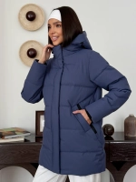 Куртка весенняя удлиненная со съемным капюшоном