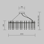 Подвесной светильник Maytoni MOD036PL-12N
