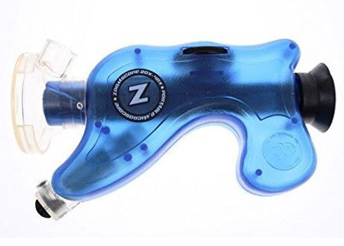 Микроскоп детский портативный Navir «Зумскоп» 20–40x, с подсветкой, прозрачный голубой