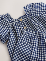 Блуза и брюки в комплекте для девочки Next E29-031, Темно-синий, Белый