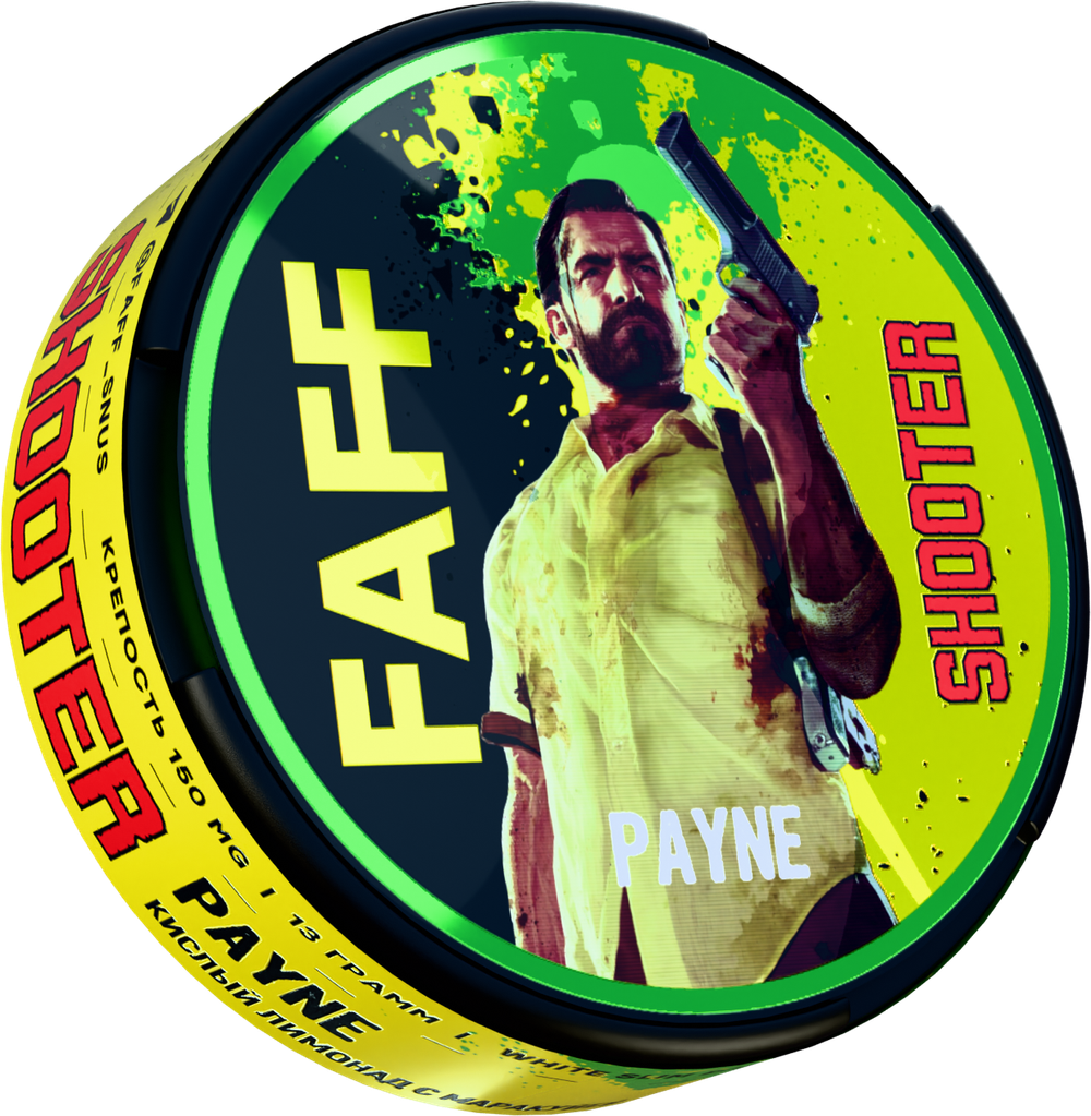 SHOOTER BY FAFF PAYNE (150 МГ) - КИСЛЫЙ ЛИМОНАД С МАРАКУЙЕЙ