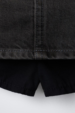 ZARA ДЖИНСОВАЯ ЮБКА, МОСРКОЙ СИНИЙ