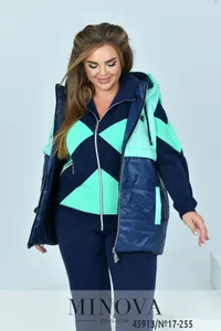 Костюм 17-255-синий-ментол Minova