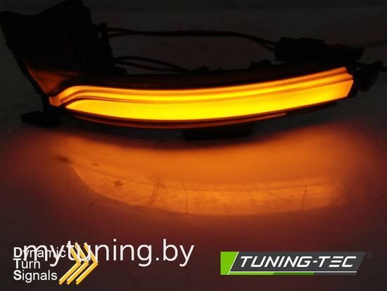 Повторители указателей поворота в зеркала для Skoda Kodiaq (16-...) / Karoq (17-...) с круговым обзором