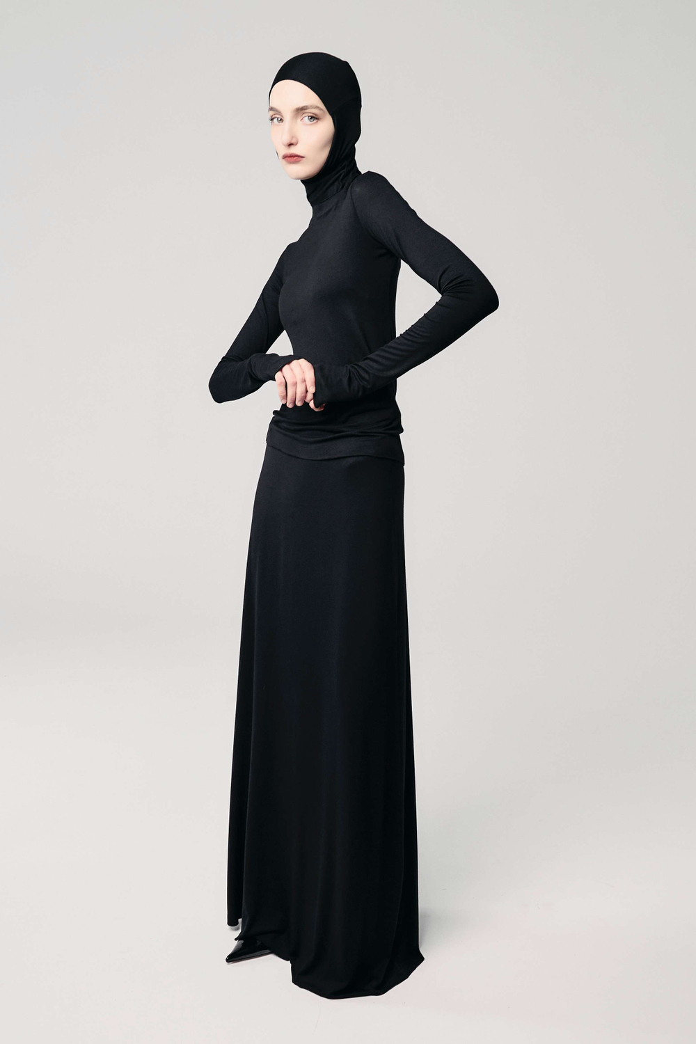 Юбка база прямая черная