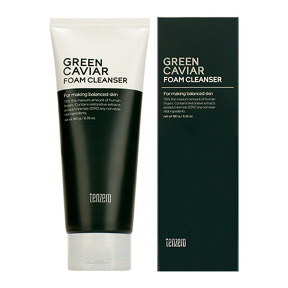 Пенка для умывания с экстрактом Морского винограда Tenzero Green Caviar Foam Cleanser 180г