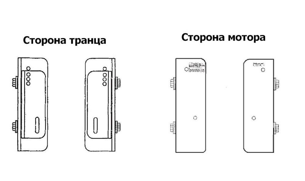 Подъёмник мотора ручной вертикальный, состоящий из двух частей 50-300 л.с. вынос 140 мм (Manual-Lift), CMC