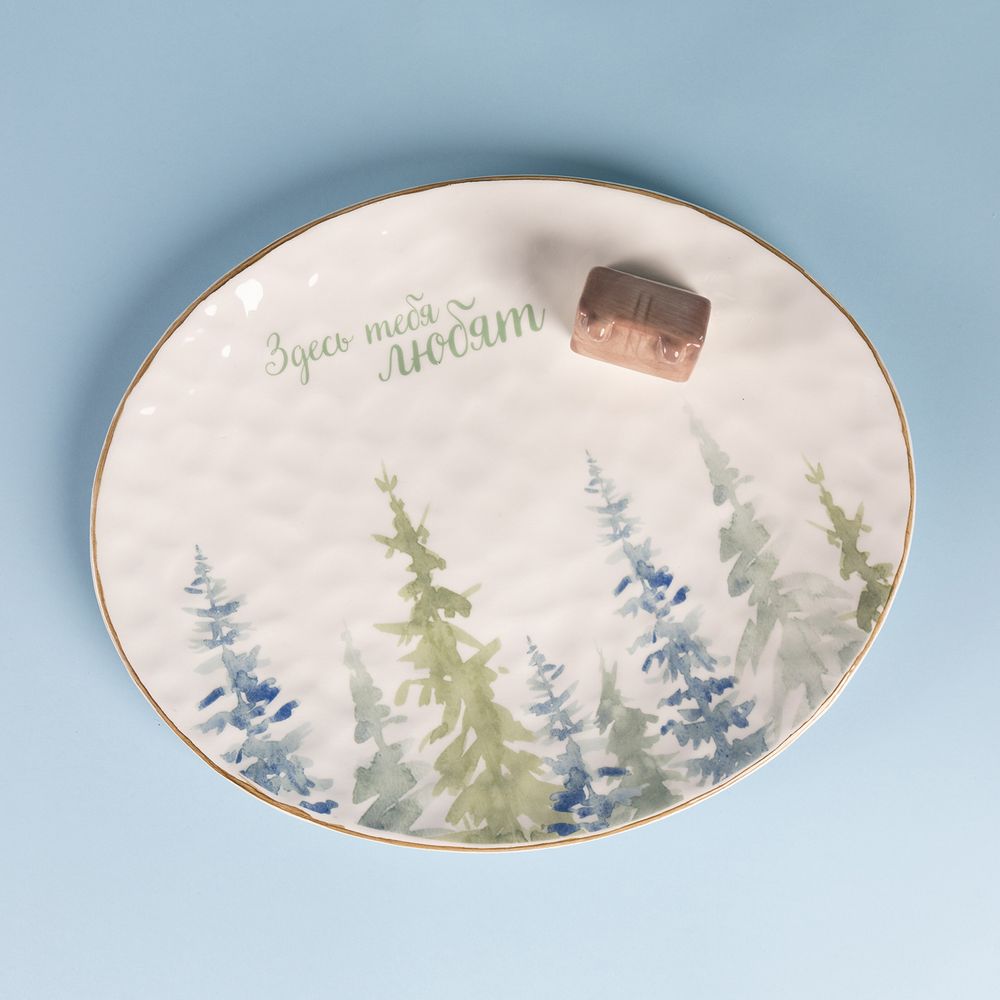 БЛЮДО ОВАЛЬНОЕ КОЛЛЕКЦИЯ "CHALET" 30*24,5*6,5 СМ