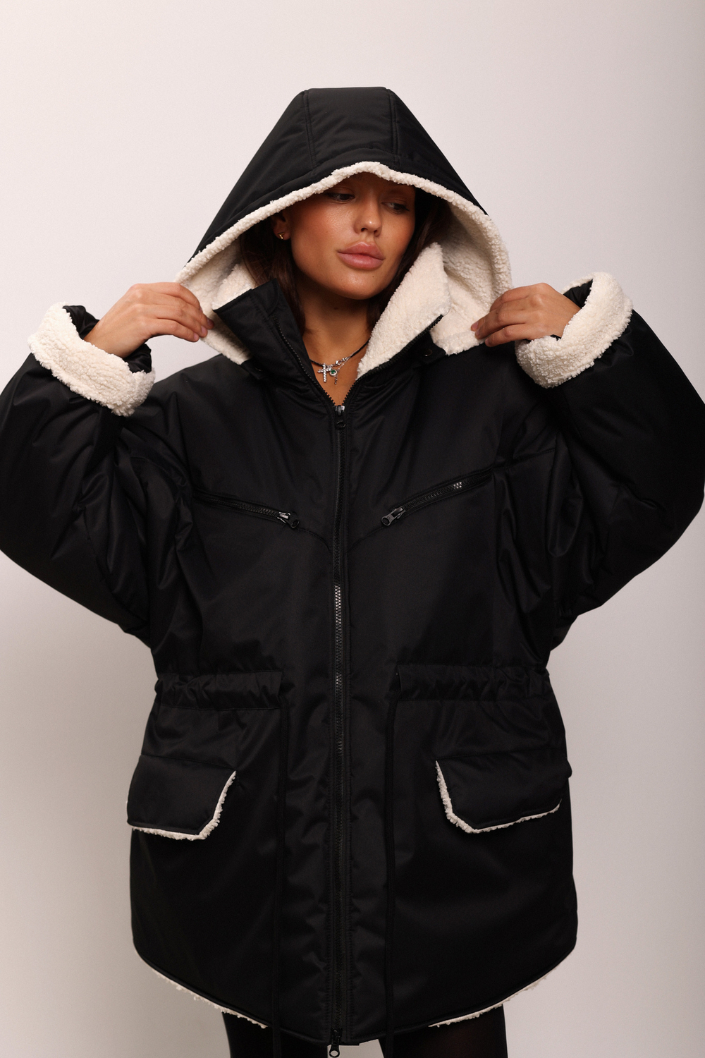 Парка утепленная