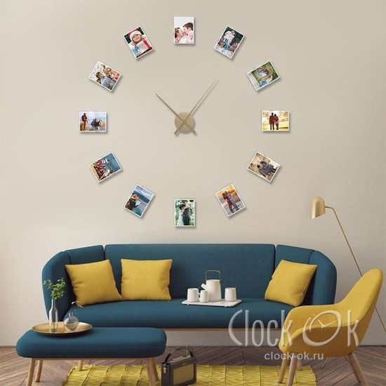Настенные 3D часы Фотоколлаж