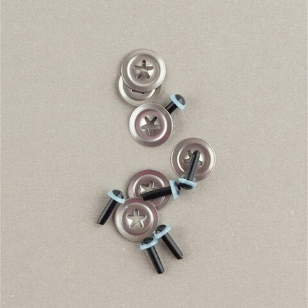 Глаза кристальные с шайбами, цв.св.голубой d 4.5 мм