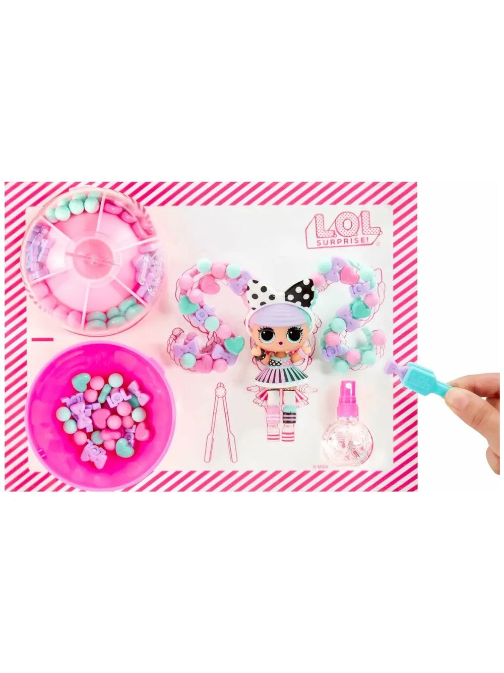 Кукла мини L.O.L. Surprise! Hair Beads высота 8 см