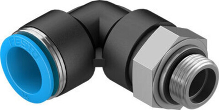 QSL-G3/8-16 Угловой штуцер с цанговым зажимом и резьбой