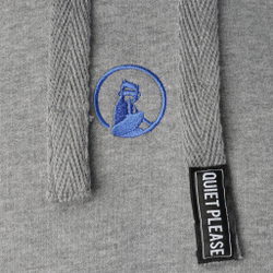 Мужская кофта теннисная Quiet Please Ready To Serve Hoody Men - Grey, Blue