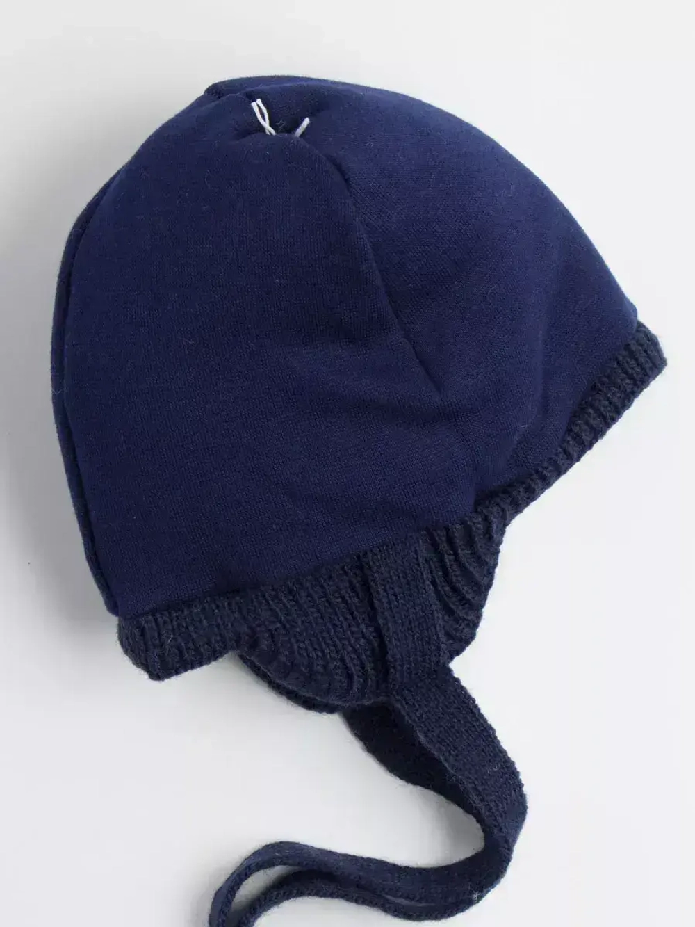 Шапка зимняя вязаная детская с манишкой