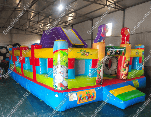 Надувной батут "Попугайчики"