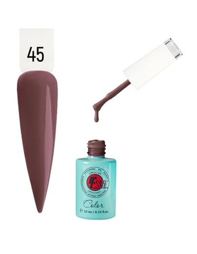 Гель-лак UV тон 045 Глубокий коричневый 10 мл