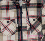 рубашка фланель с капюшоном на замке 4923