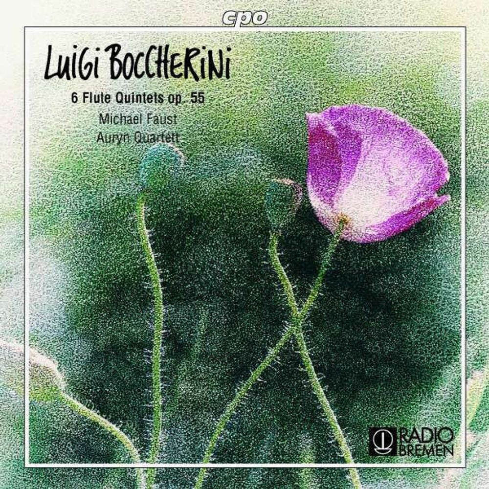 CD: Luigi Boccherini — «Michael Faust, Auryn Quartett – 6 Flute Quintets Op. 55» (1999)