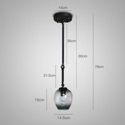 Подвесной светильник ADEL-ONE L1 Cognac Black