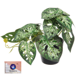 Цветок искусственный в горшке «Диффенбахия» 20*16см с прожилками